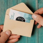 Watercolour Wallet card